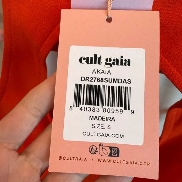 Cult Gaia Akaia Mini Dress in Madeira Orange - Picture 4 of 6